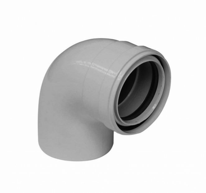 BAXI 71410511 (714030410) Отвод 90° для труб с изоляцией, диам. 80 мм