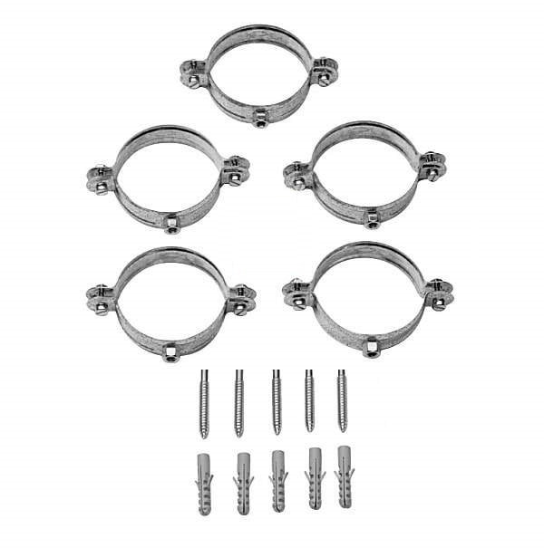 BAXI 714037310 Кронштейны для крепления труб к стене (5 шт.) для труб диам. 80 мм