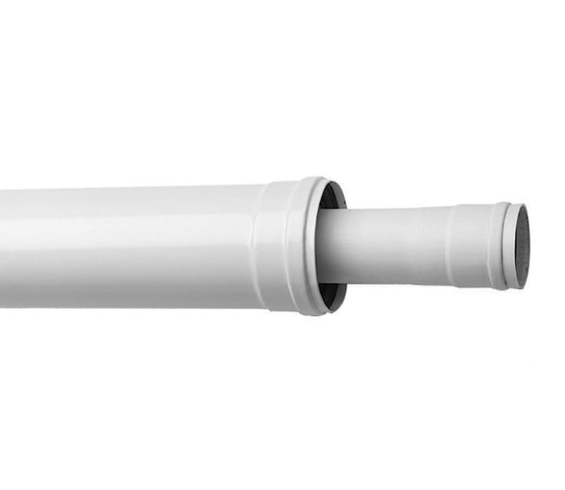 BAXI 714088610 Коаксиальное удлинение полипропиленовое диам. 80/125 мм, длина 500 мм, HT