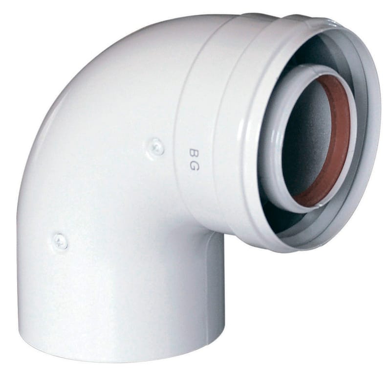 BAXI 714101510 Коаксиальный отвод 90°, диам. 60/100 мм, без муфты