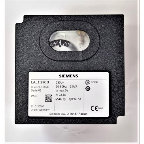 Автомат горения Siemens LAL 1.25 CB с нижними колодками (ответфланцами)